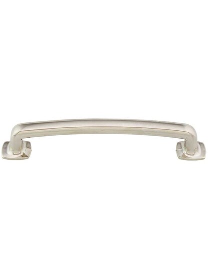 Belcastel Flat-Bottom Pull - 5 inch Center-to-Center in Polished Nickel.